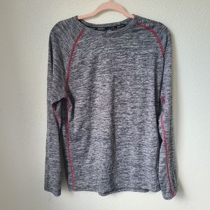 russell dri power 360 shirt gray long sleeve